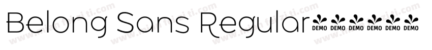 Belong Sans Regular字体转换